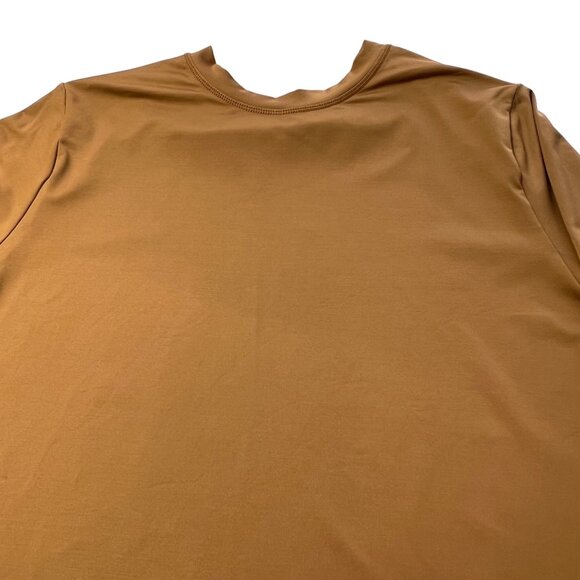 SKIMS Swim Long Sleeve Shirt Almond Womens 2X Rash Guard - Picture 6 of 11